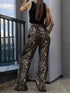 'Aven' Leopard Print Wide Leg Pants - Celes Fashion